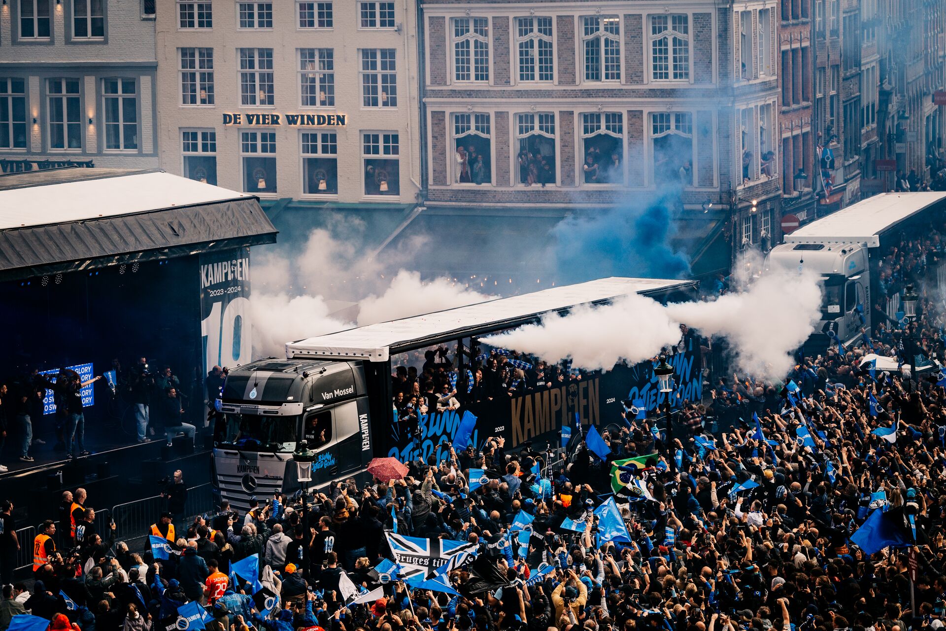 Front row op de Markt